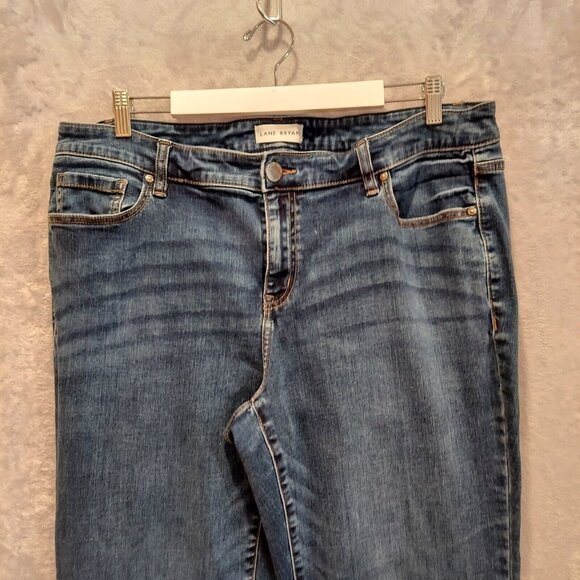 Lane Bryant Womens Size 18 37x30 Flex Magic Waist Mid Rise Straight Denim Jeans - Picture 8 of 15
